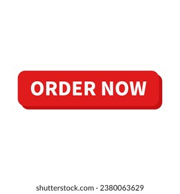 Order Now In Red Rectangle Shape For Advertising Marketing
