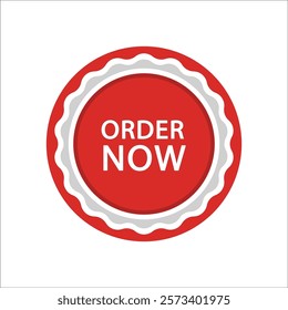 Order now red sticker element