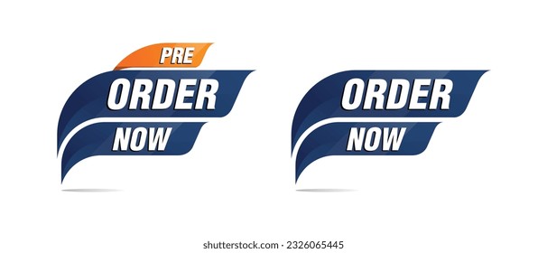 order now sales banner, tag design, vector illustration