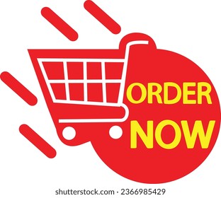 Order now tag vector art