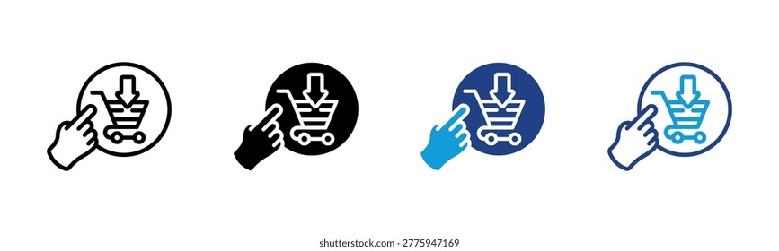 Order Now Web icon with multiple style collection