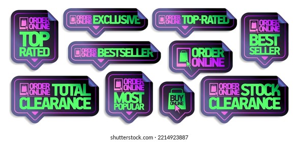 Order Online Vector Stickers Set - Top Rated, Exclusive, Best Seller, Total Clearance, Most Popular, Etc.