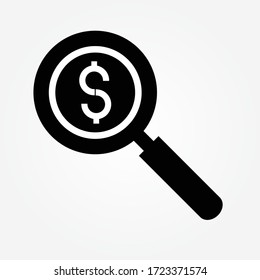 diseño de icono de búsqueda de pago de pedido