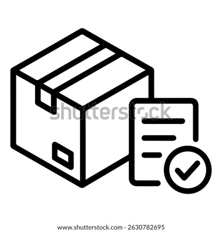 Order picking icon on white background vector
Vector line icon logistics