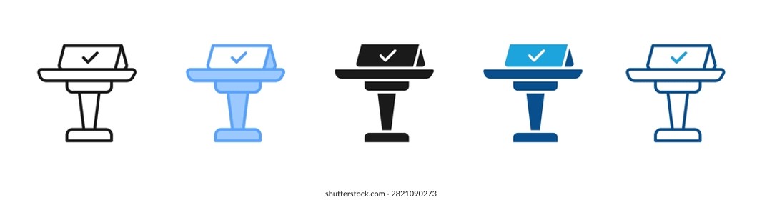 Order Pickup web icon with multiple style collection