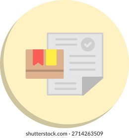 Icono de estilo de círculo plano colocado