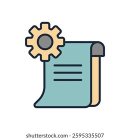 order process icon collection .design style with background