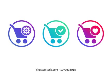 procesamiento de pedidos, completado, agregar a iconos favoritos