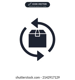 order processing icon symbol template for graphic and web design collection logo vector illustration