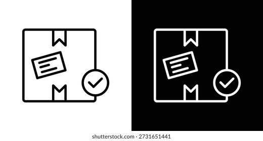Bestellung erhalten Symbol Grafik, editierbare Strich. Geeignet für Website-Design, Logo, App, Vorlage und ui ux.