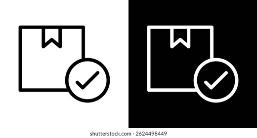 Order receive icon. Logotype vector set