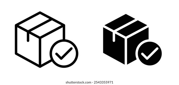 Order receive icon symbol collection on white background.