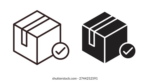 Order receive icon vector Illustration logo template pack