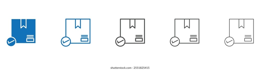 Order receive icon vector set collection for web