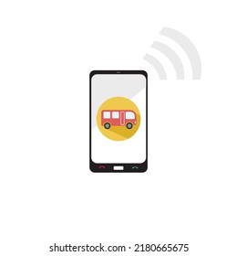 order and receive travel bus tickets online free vector