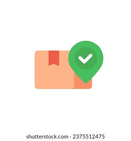 order shipping icon with a box