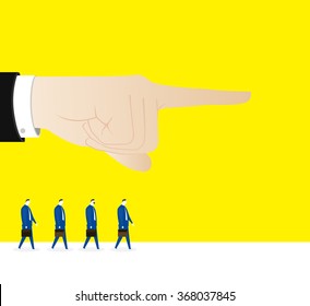 The order / Supervisors require employees to go forward.