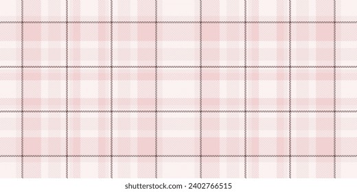 Order tartan vector background, victorian texture plaid seamless. Serene textile check pattern fabric in sea shell and light color.