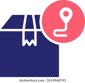 Order Tracking Icon Fill Vector Illustration