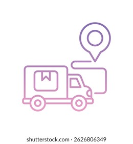 Order Tracking Icon vector stock illustration
