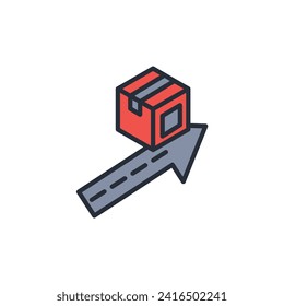 Order Tracking icon. vector.Editable stroke.linear style sign for use web design,logo.Symbol illustration.
