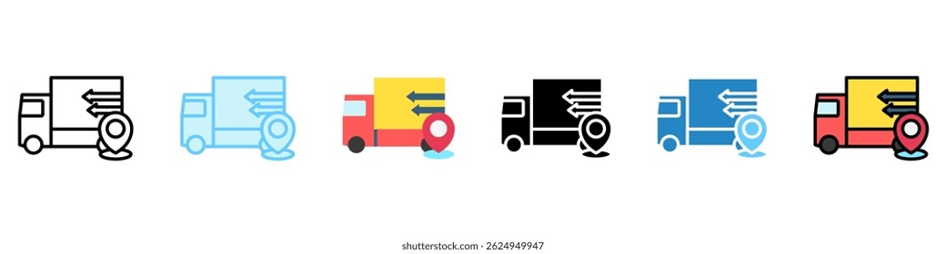 Order Tracking Multi-Stil, Mini-Illustration Symbol. Verwandt mit Film-und Kino-Thema Verwendung für moderne Konzept, UI oder UX-Kit, Web-und App-Entwicklung. 