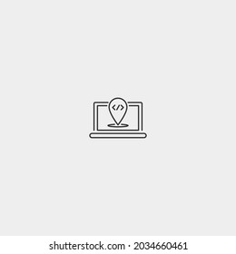 Order tracking vector icon illustration sign