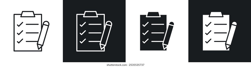 Order vector icon set in black and white. EPS 10 illustration