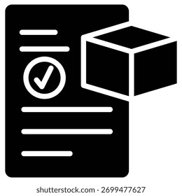 Icono de Web de pedido en negrita