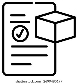 Icono de Web de pedido en estilo de esquema