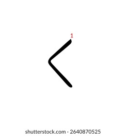 The order of writing Japanese hiragana letters is ka, ki, ku, ke, ko 