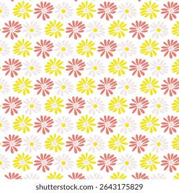 Ordered Bright Flower Garden Background