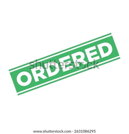Ordered Letter Rubber Stamp Template Design