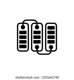 Ordered Records icon in vector. Logotype