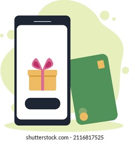 Bestellen von Geschenken über ein Mobiltelefon