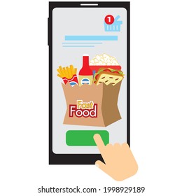 Pedidos de productos en línea. Concepto de tienda online
