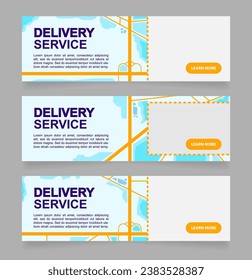 Ordering takeout from local restaurant web banner design template. Vector flyer with text space. Advertising placard with customized copyspace. Printable poster for advertising. Arial font used