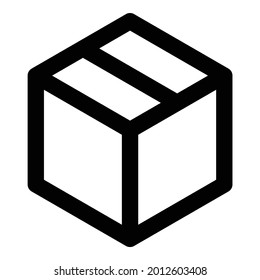 Orders, product, box, carton, delivery vector icon.