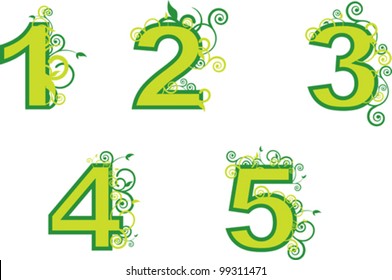 ordinal numbers from 1 to 5