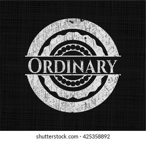 Ordinary with chalkboard texture
