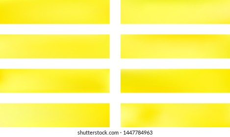 Ordinary colorific fantasy. Breezy glass print set. Background texture, light. Yellow colored. Horizontal panoramic gradient kit. Trendy horizontal skinali plain gradient.