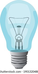 Ordinary industrial light bulb vector
