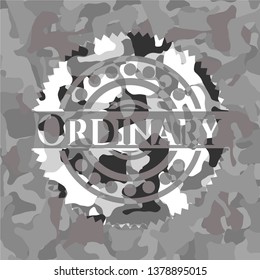 Ordinary on grey camo texture