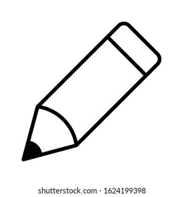 ordinary pencil line icon vector