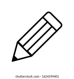 ordinary pencil line icon vector