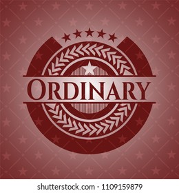  Ordinary red emblem. Retro