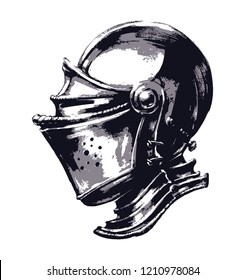 747 Knight helmet profile Images, Stock Photos & Vectors | Shutterstock