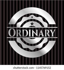 Ordinary silver emblem or badge