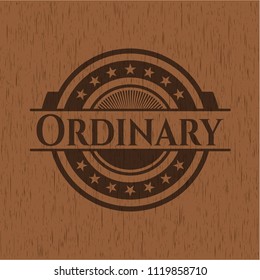 Ordinary wood emblem. Retro