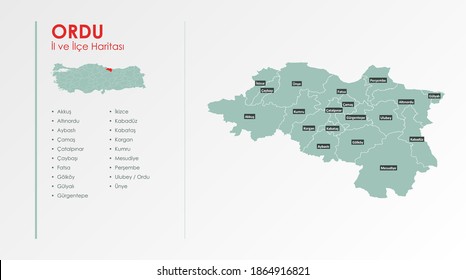 ordu map hd stock images shutterstock